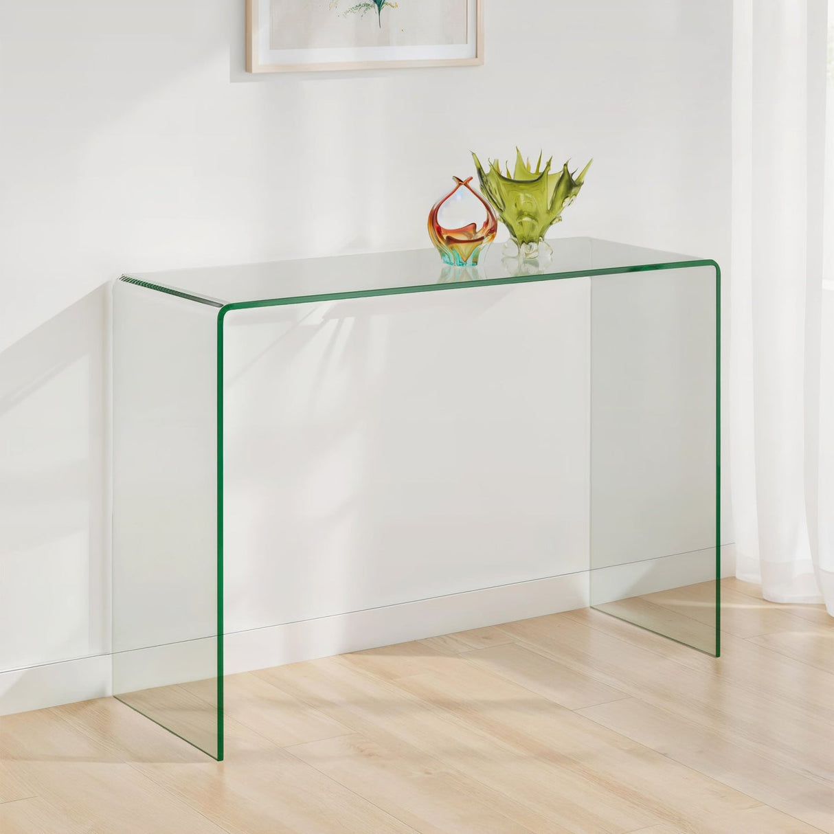 Clear Glass Console Table - Amalfi