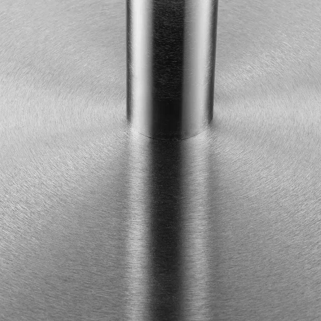 Clear Glass Dining Table for 4 People Round - Milan