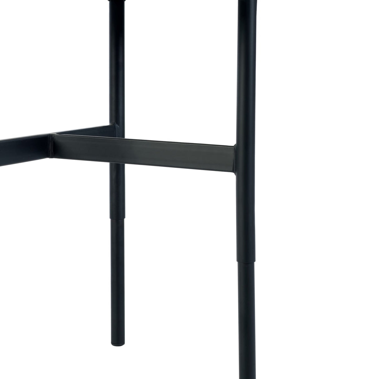 Clear Glass Lamp Table With Metal Frame Round - Franki