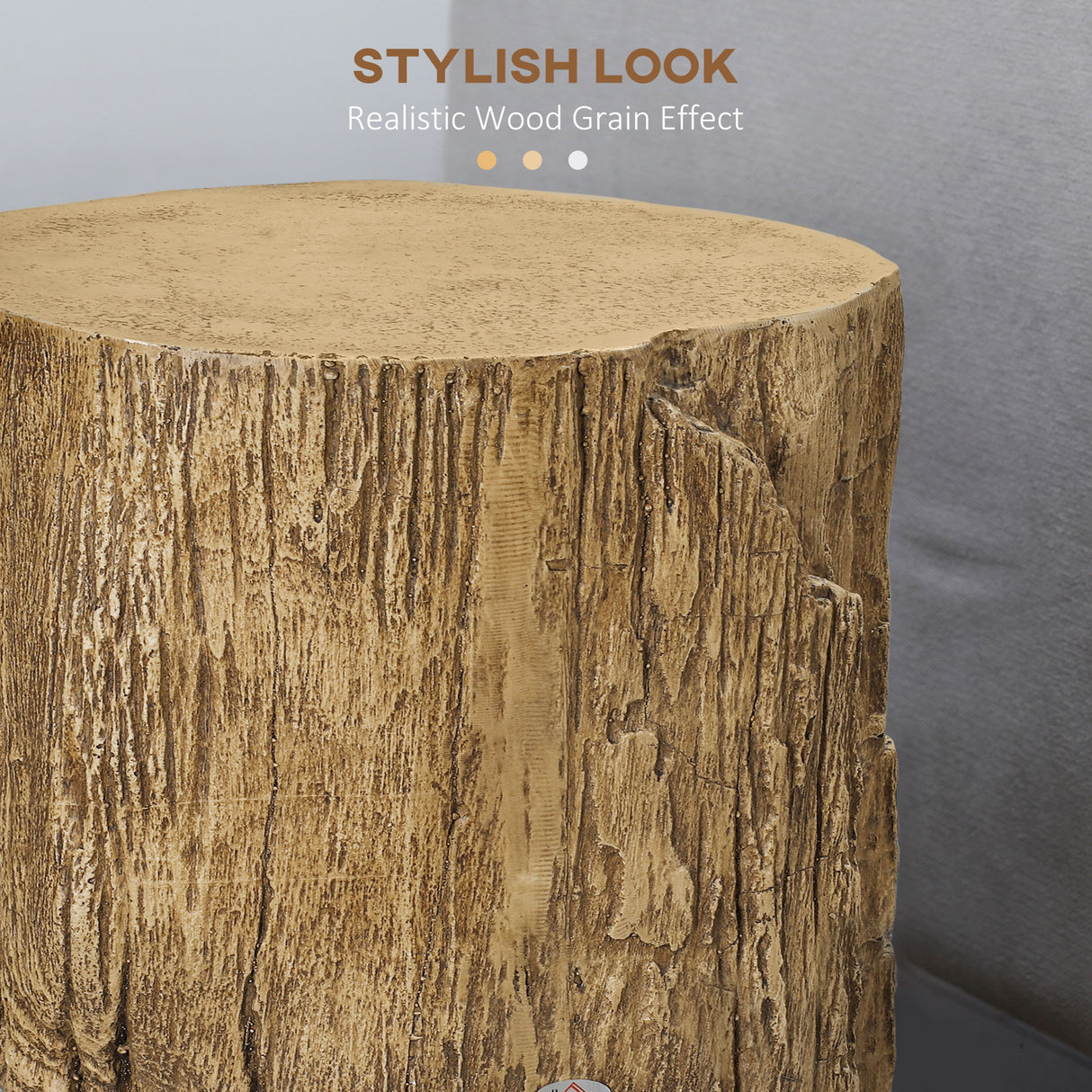 Concrete Side Table 37cm Wide Round - Velmora