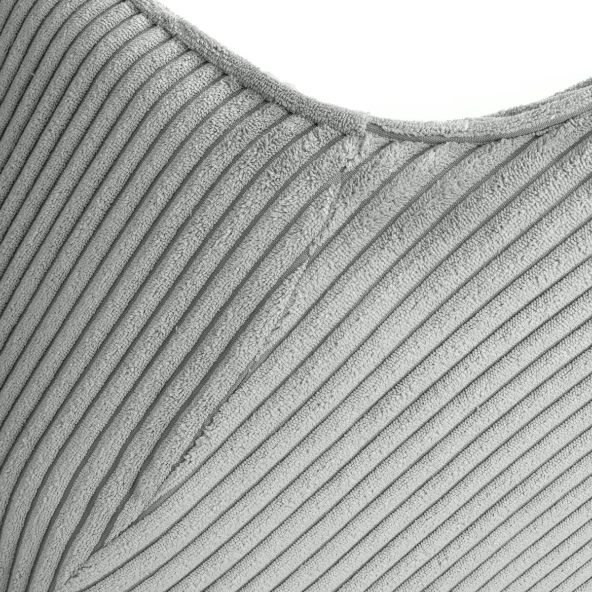 Corduroy Fabric Dining Chairs in Set Of 2 With Black Metal Legs - Denver