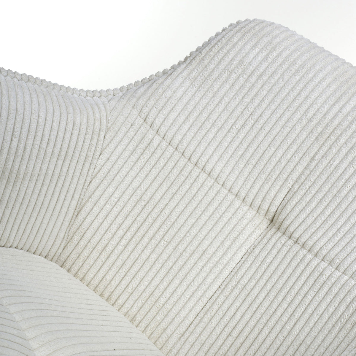 Corduroy Fabric Dining Chairs in Set Of 2 With Black Metal Legs - Denver