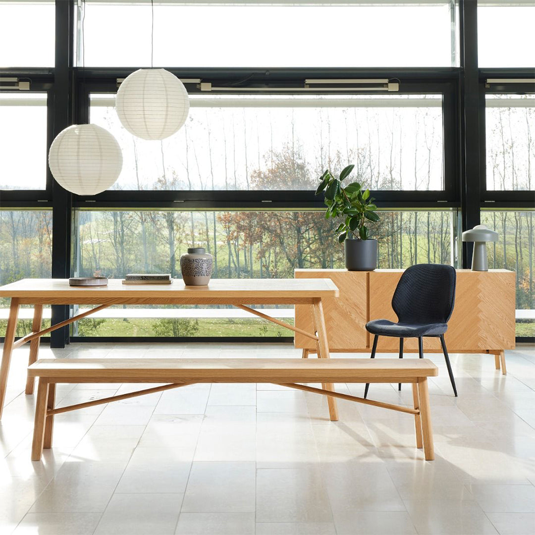 Corduroy Fabric Dining Chairs in Set of 4 - Femke