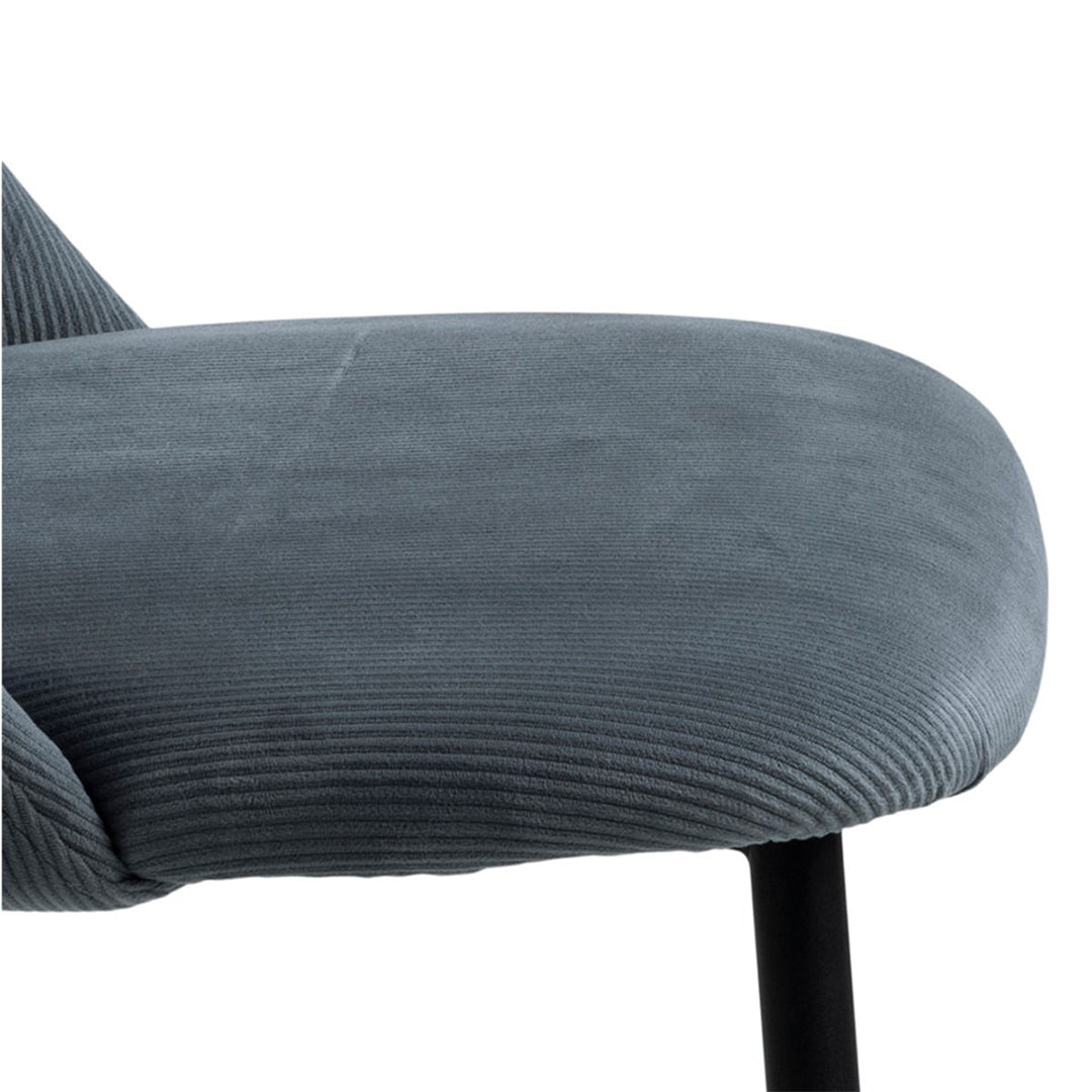 Corduroy Fabric Dining Chairs Set of 4 - Ines