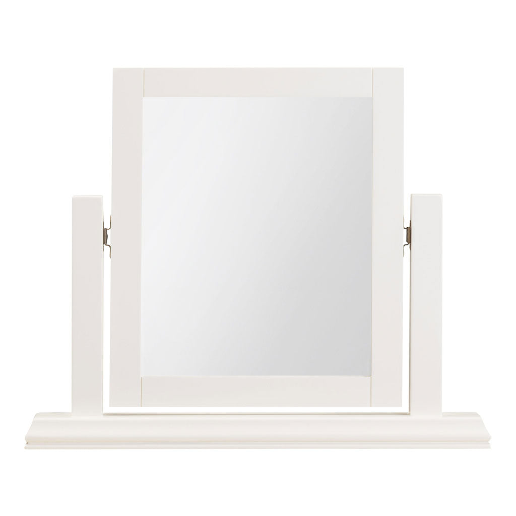Dressing Table Mirror With Wooden Frame - Bordeaux