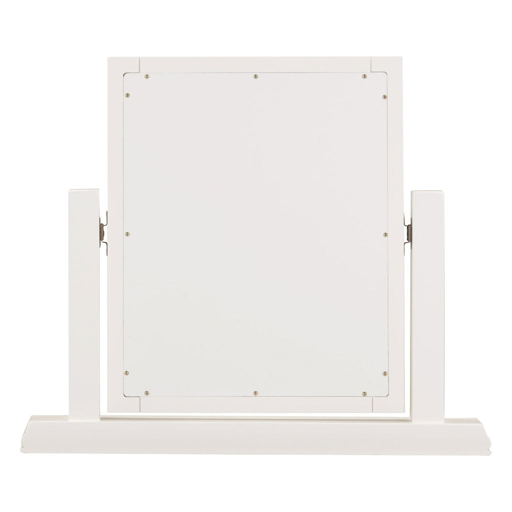 Dressing Table Mirror With Wooden Frame - Bordeaux
