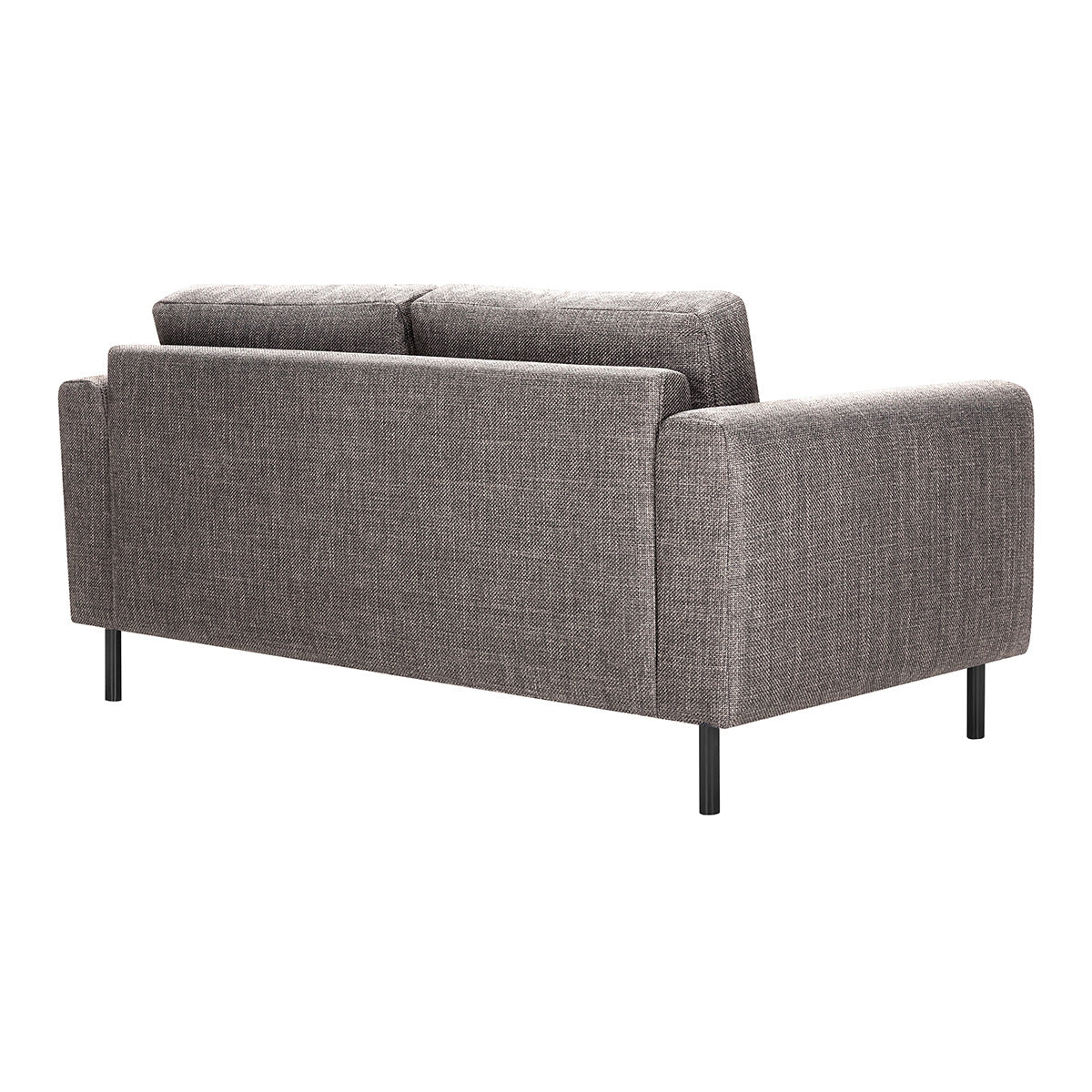 Fabric 2 + 2 Seater Sofa Set With Matt Black Steel Legs - Omaha