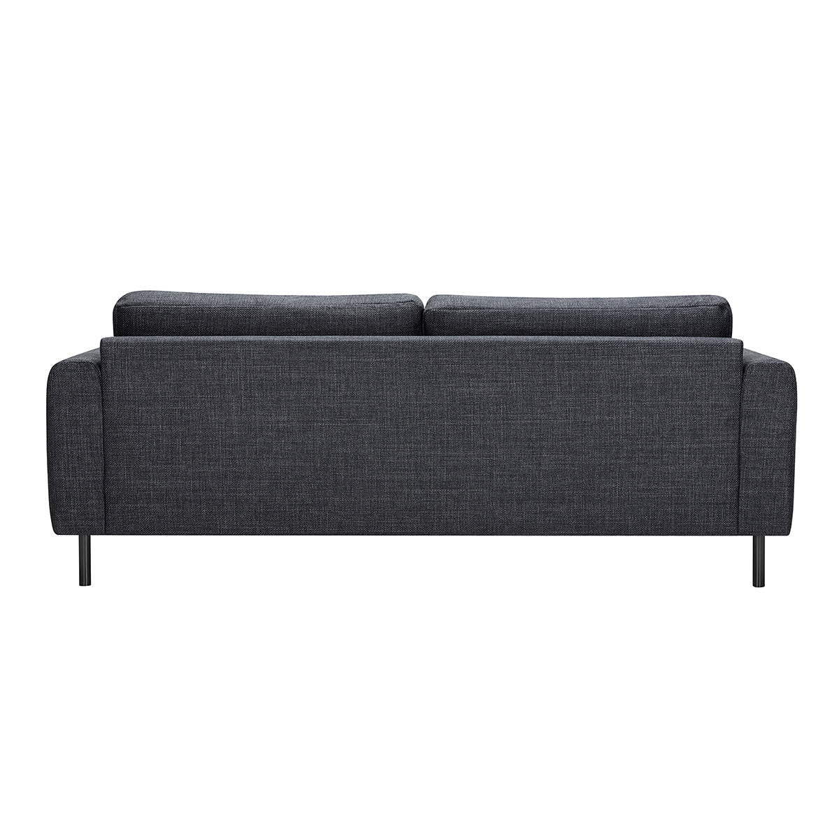 Fabric 2 + 3 Seater Sofa Set With Matt Black Steel Legs - Omaha