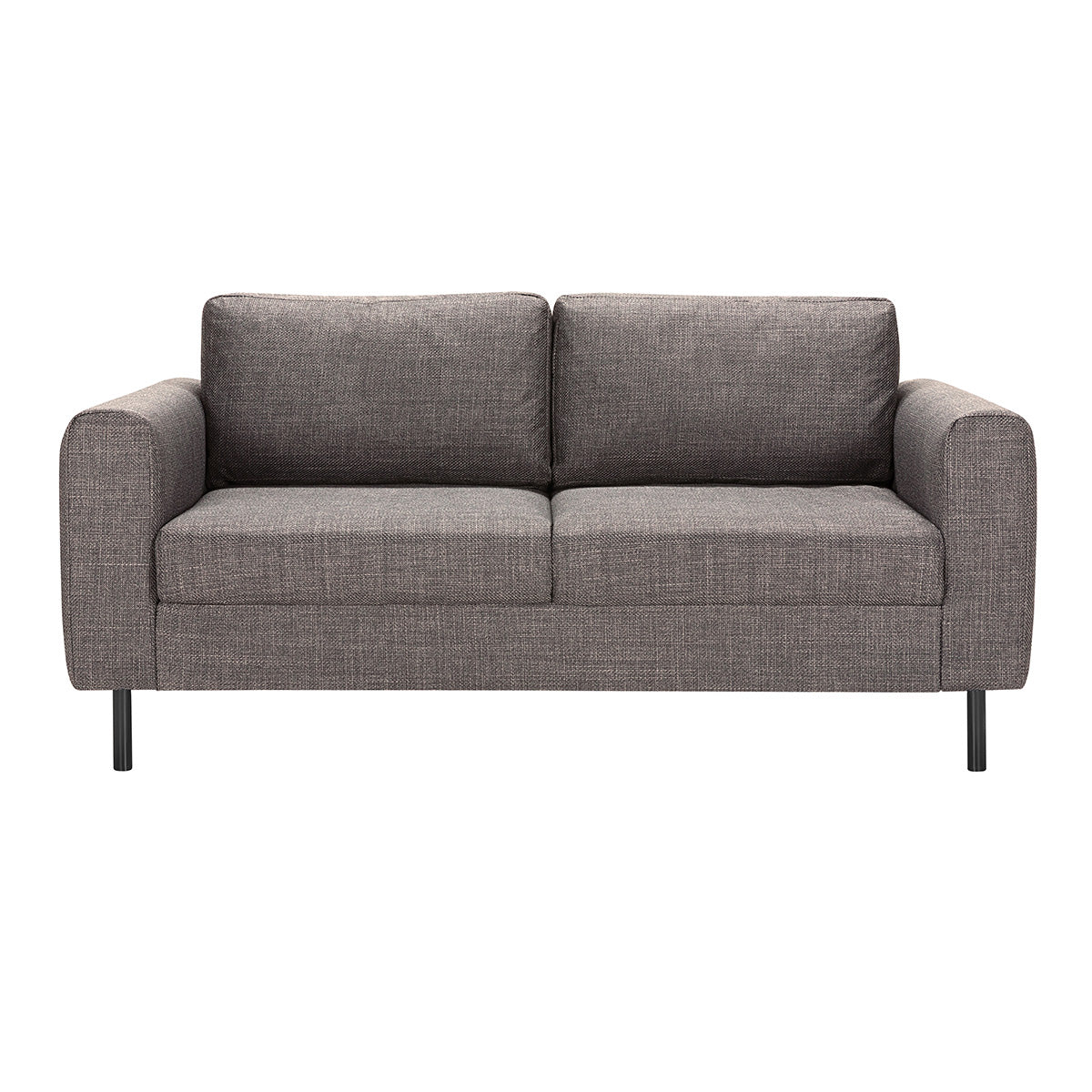 Fabric 2 + 3 Seater Sofa Set With Matt Black Steel Legs - Omaha