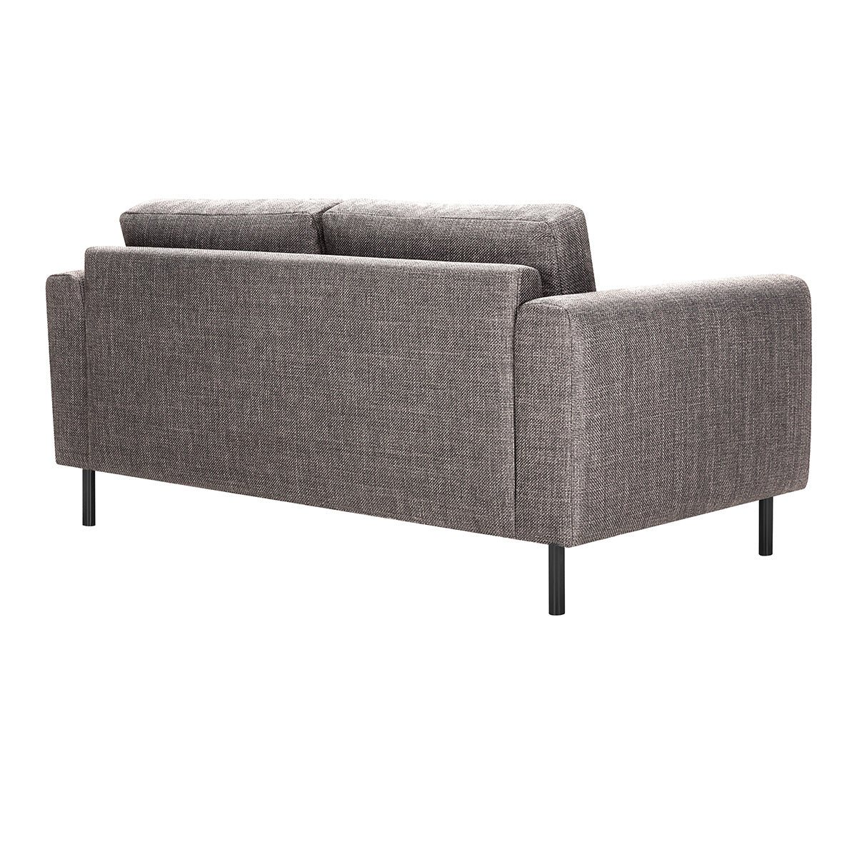 Fabric 2 + 3 Seater Sofa Set With Matt Black Steel Legs - Omaha