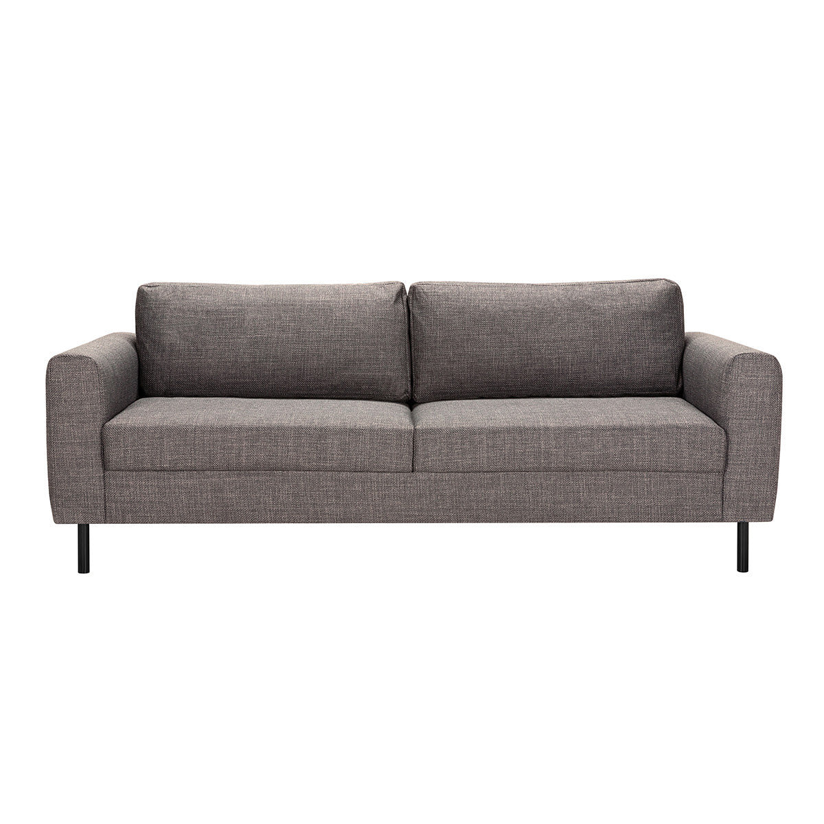 Fabric 2 + 3 Seater Sofa Set With Matt Black Steel Legs - Omaha