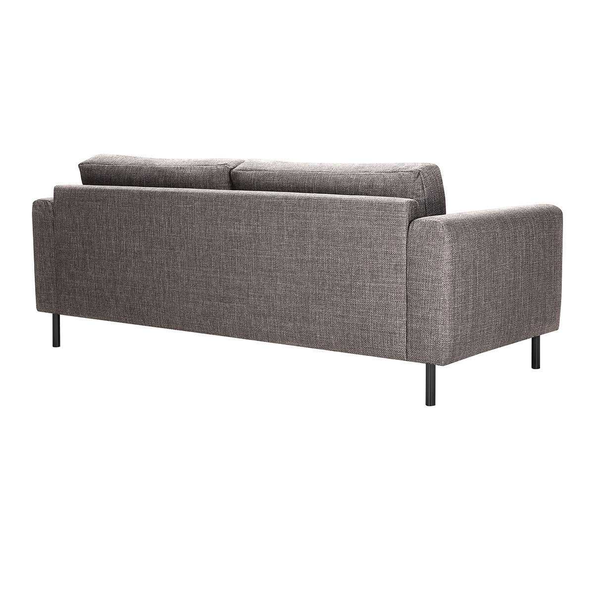 Fabric 2 + 3 Seater Sofa Set With Matt Black Steel Legs - Omaha