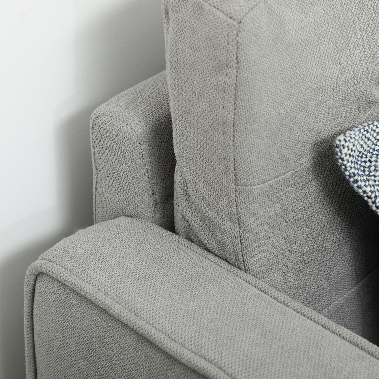 Fabric 2 Seater Sofa 117cm Wide With Rubberwood Legs - Velmora