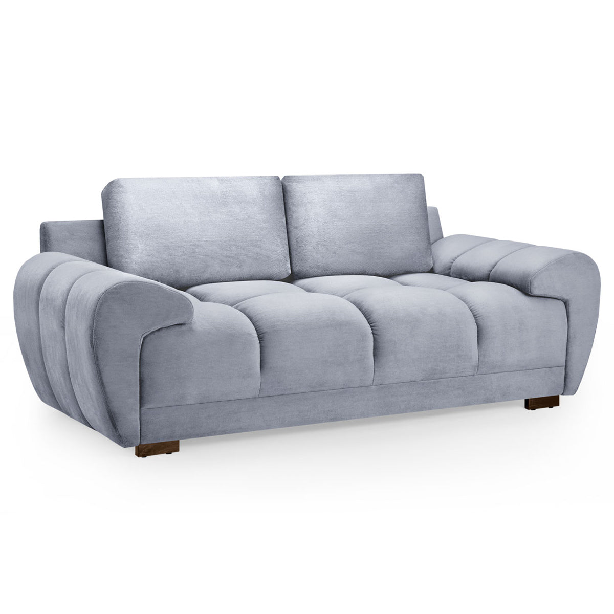 Velvet 2 Seater Sofa - Azzuro