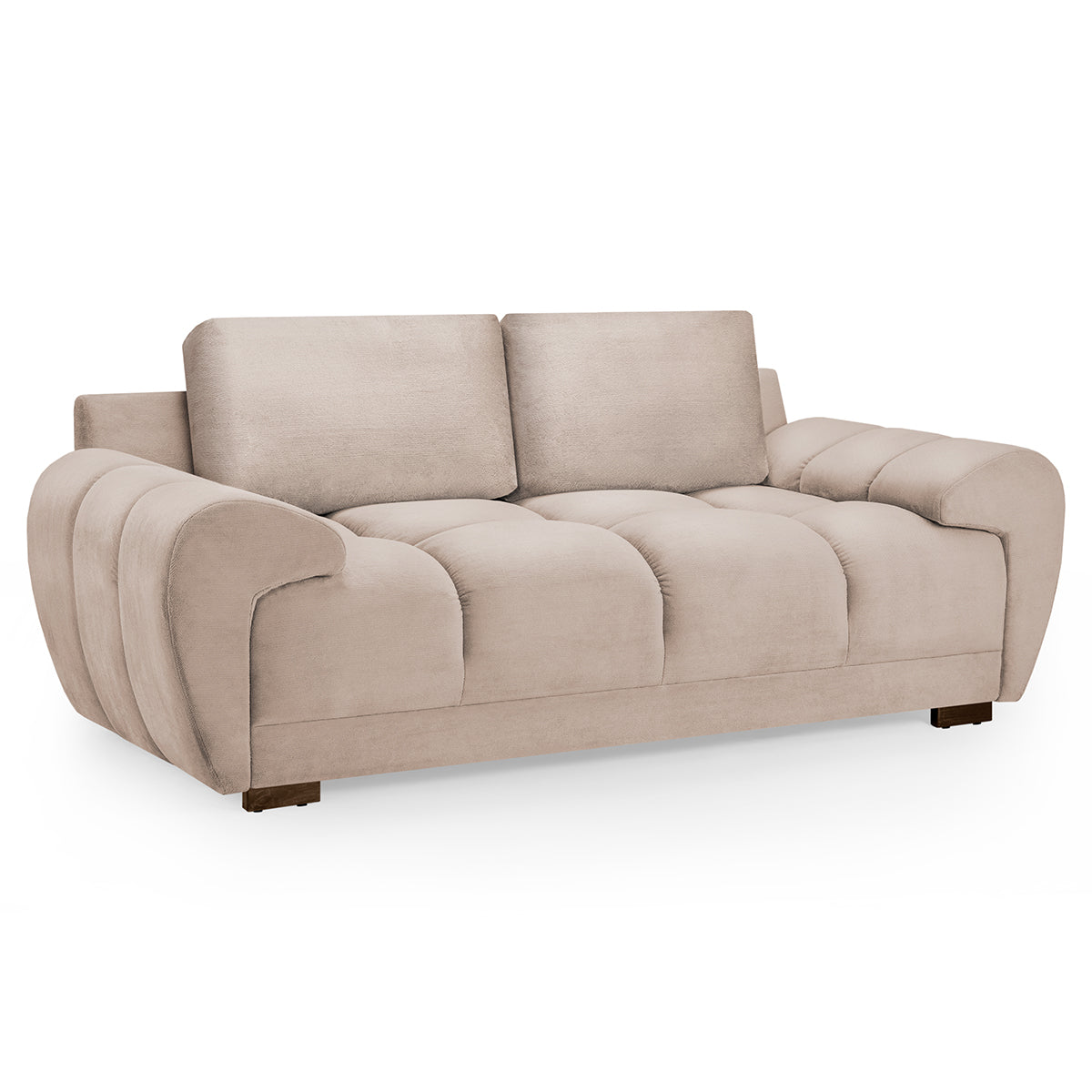 Velvet 2 Seater Sofa - Azzuro