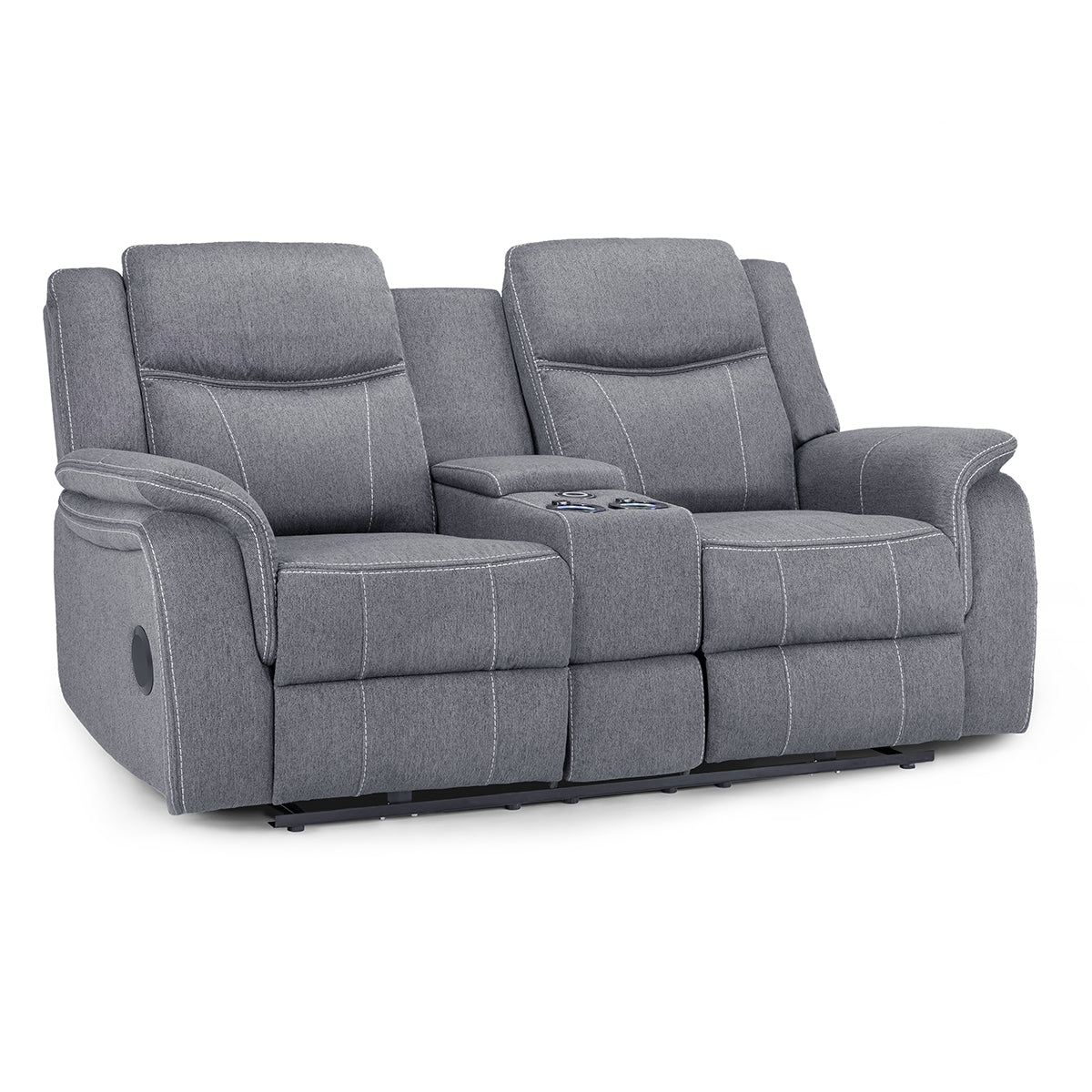 Fabric 2 Seater Sofa Electric Recliner - Galaxy Tech