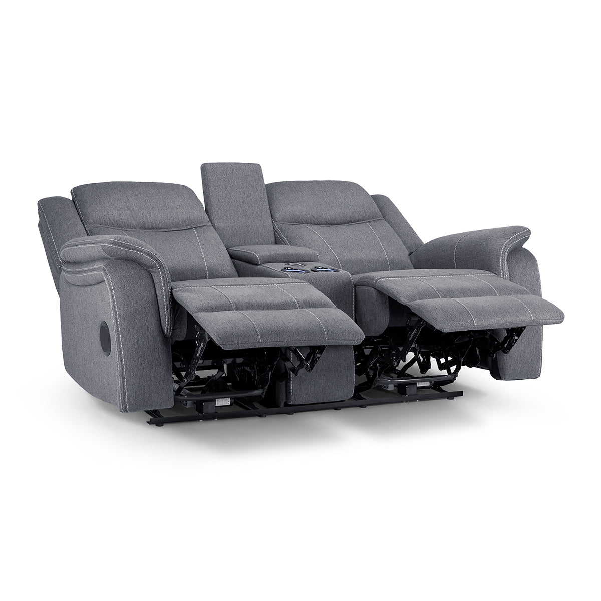 Fabric 2 Seater Sofa Electric Recliner - Galaxy Tech