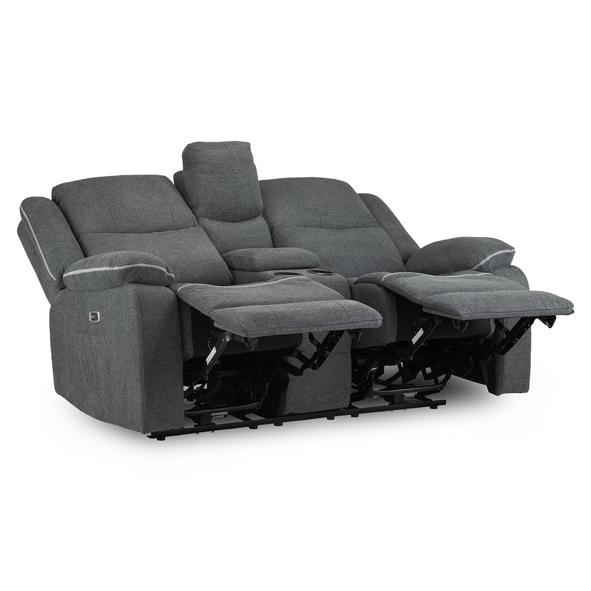 Fabric 2 Seater Sofa Electric Recliner - Harald
