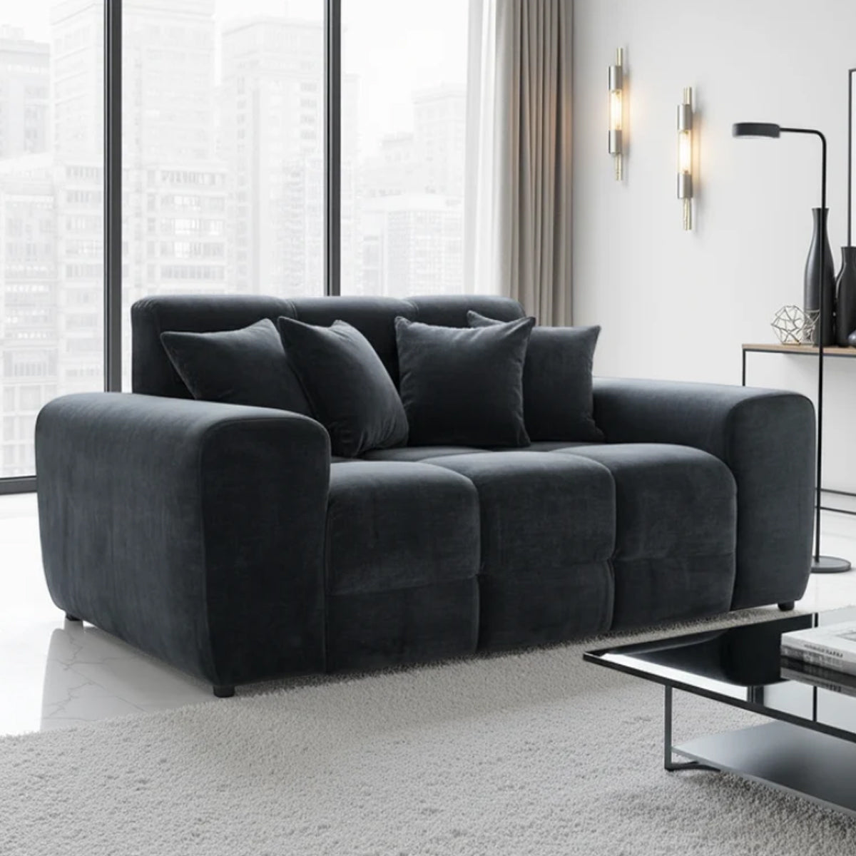 Fabric 2 Seater Sofa - Jacob