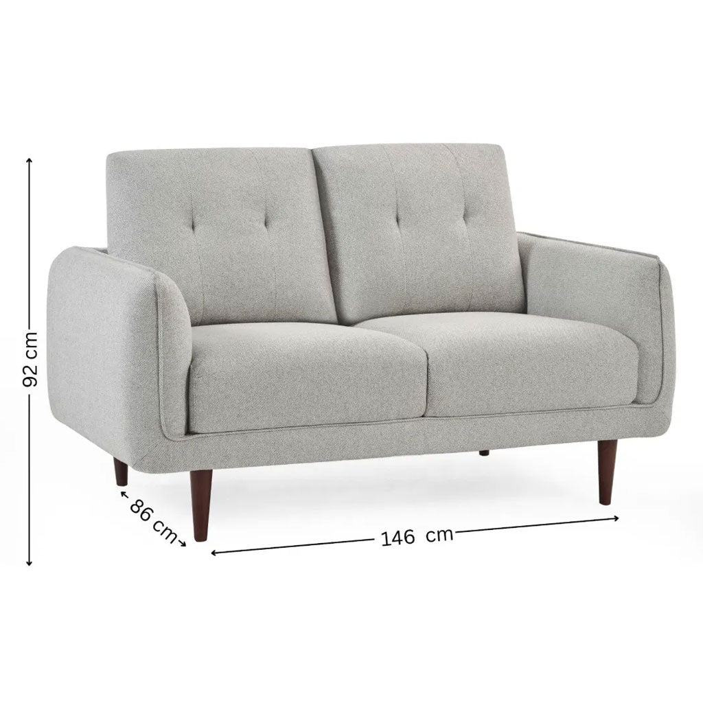Fabric 2 Seater Sofa - Remy