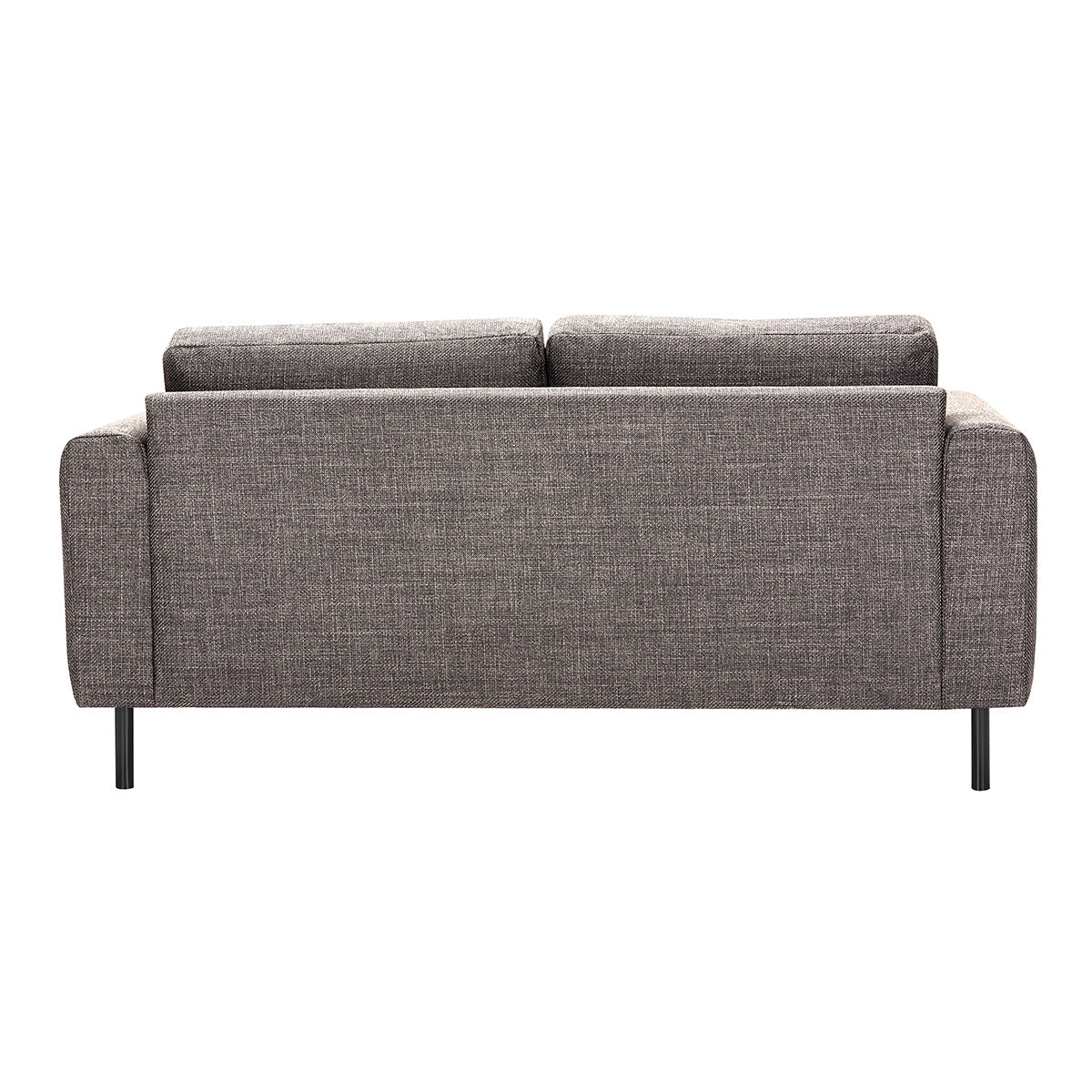 Fabric 2 Seater Sofa Set With Matt Black Steel Legs - Omaha