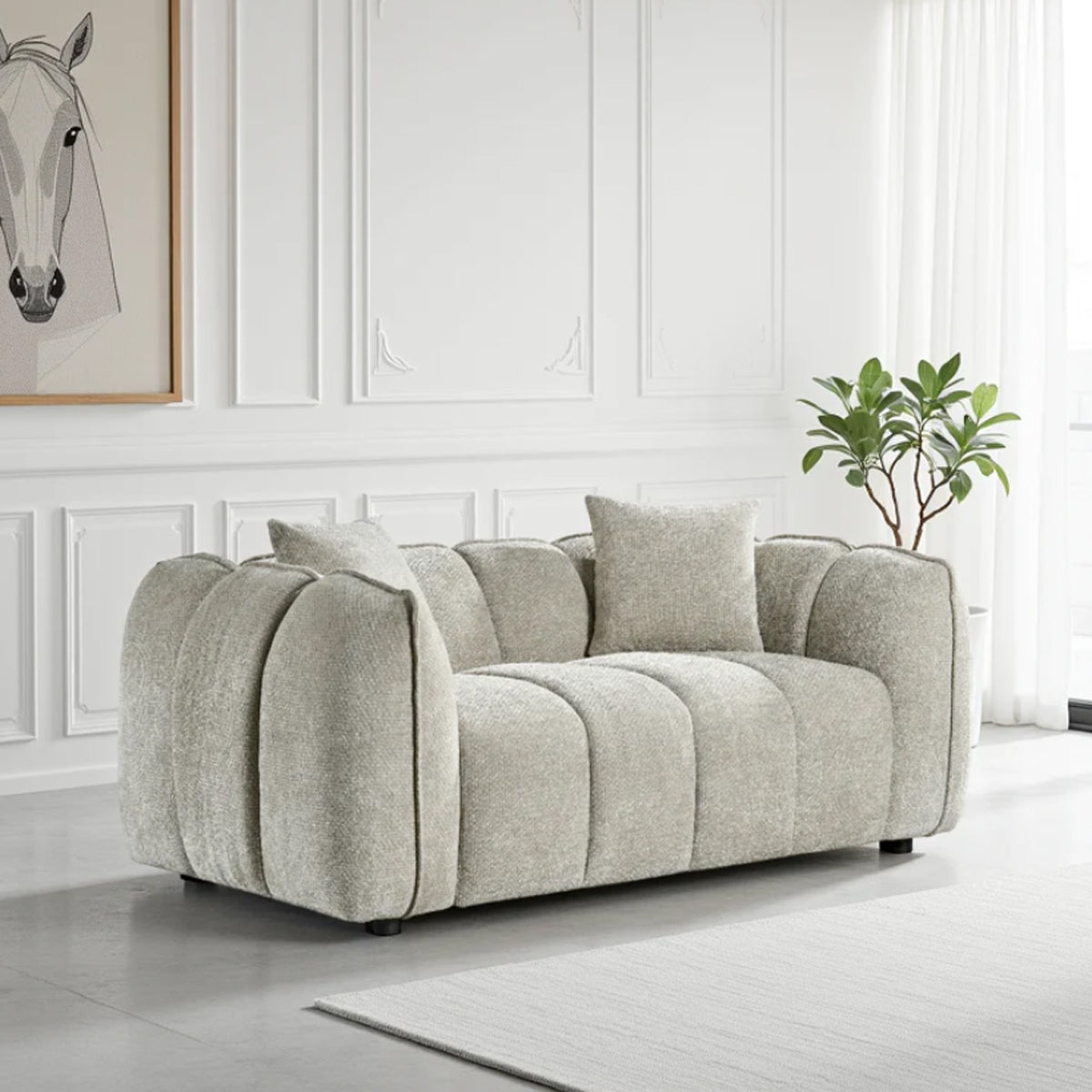 Fabric 2 Seater Sofa - Venice