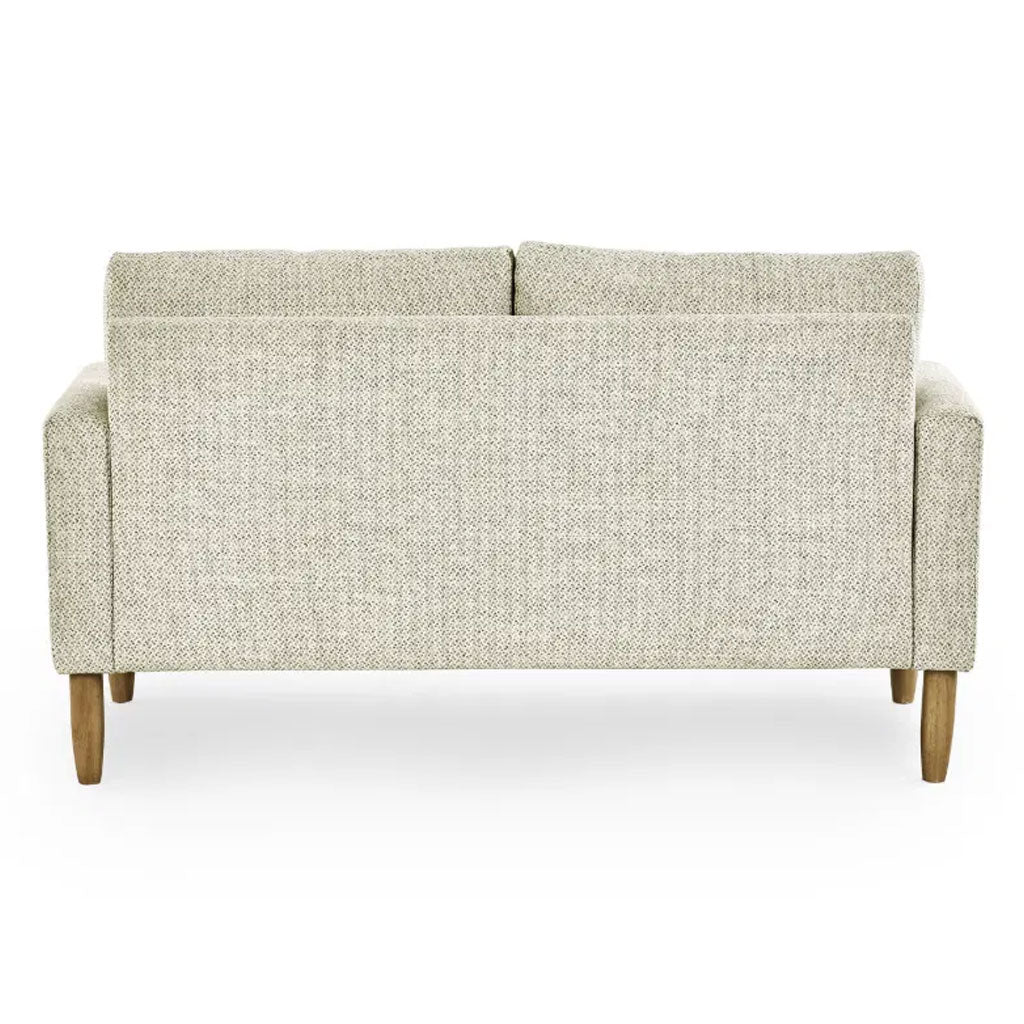 Fabric 2 Seater Sofa With Wooden Legs - Daisy