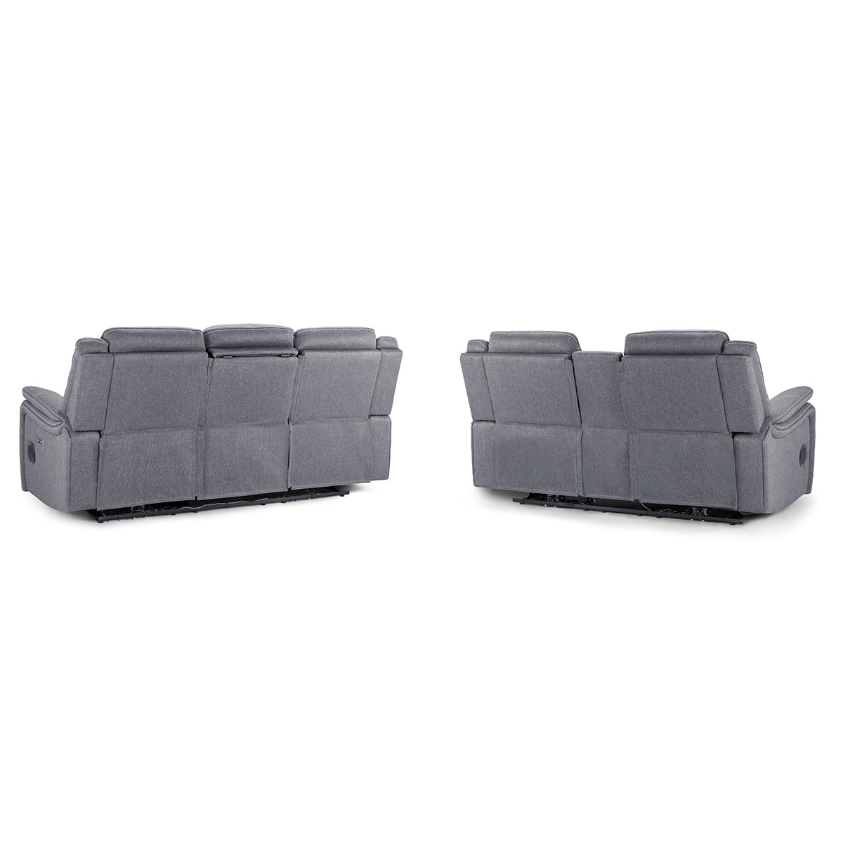Fabric 3 + 2 Seater Sofa Set Electric Recliner - Galaxy Tech