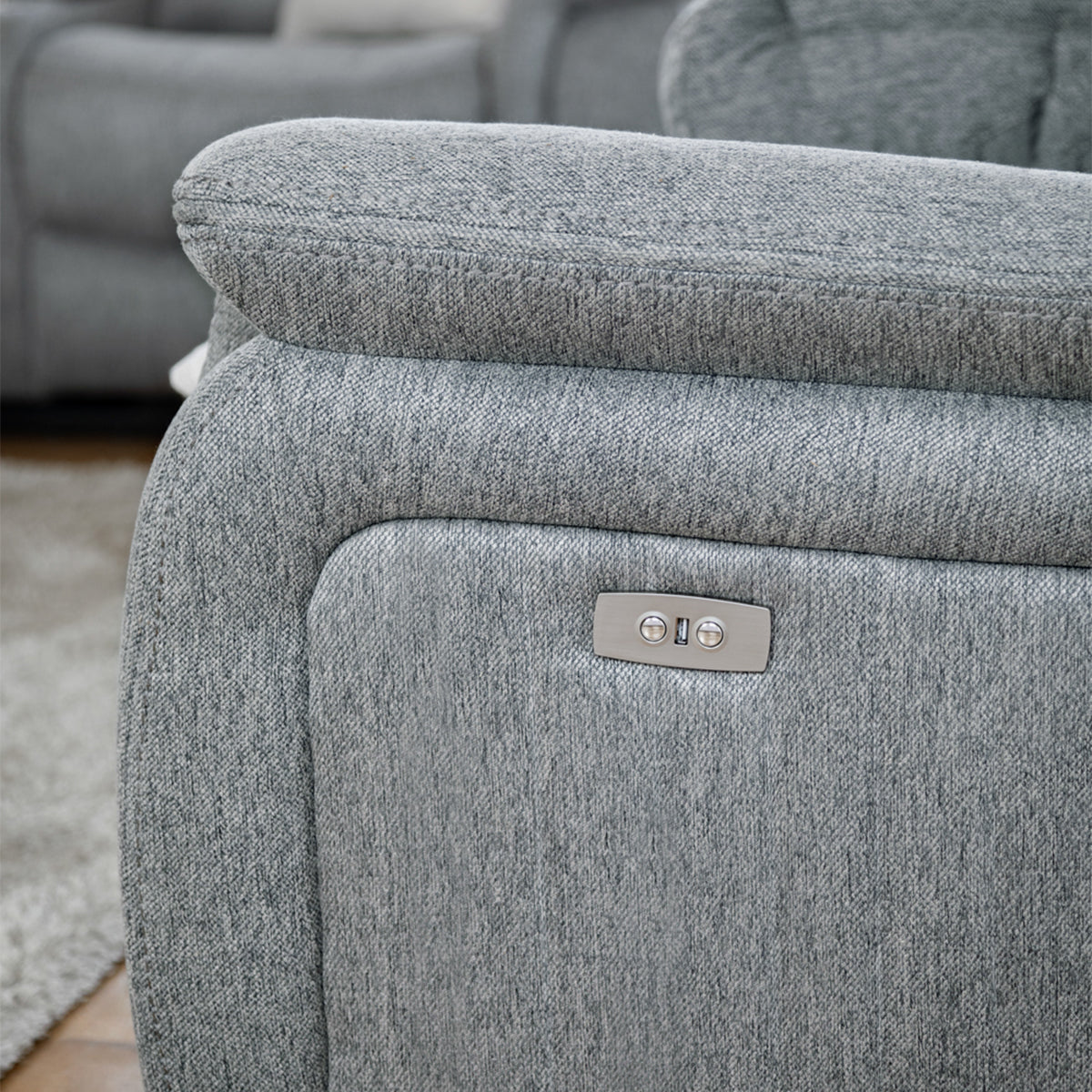 Fabric 3 + 2 Seater Sofa Set Electric Recliner - Linden