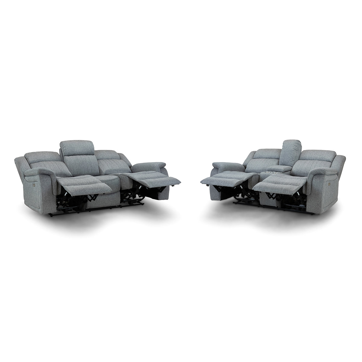 Fabric 3 + 2 Seater Sofa Set Electric Recliner - Linden