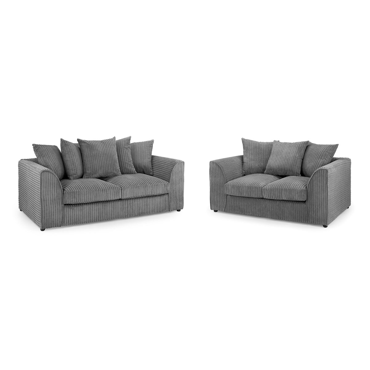 Fabric 3 + 2 Seater Sofa Set - Harley Jumbo
