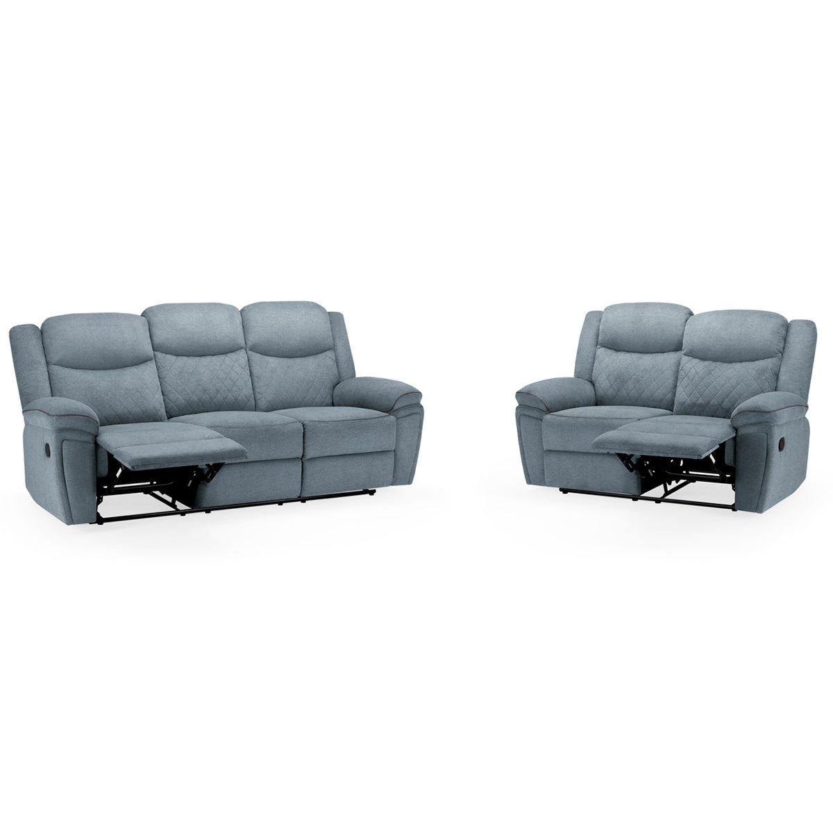 Fabric 3 + 2 Seater Sofa Set Recliner - Myra