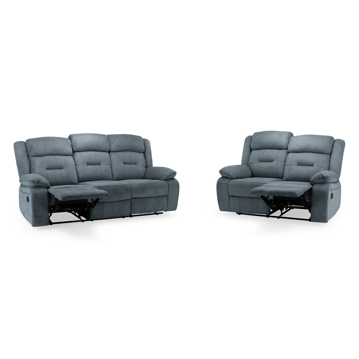 Fabric 3 + 2 Seater Sofa Set Recliner - Novie
