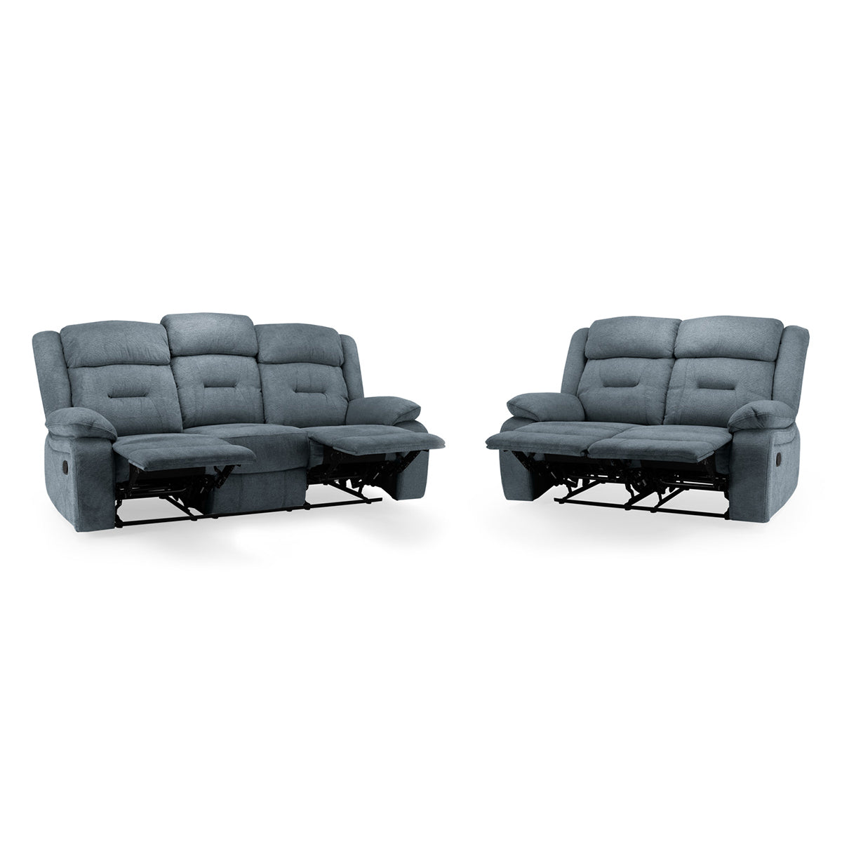 Fabric 3 + 2 Seater Sofa Set Recliner - Novie