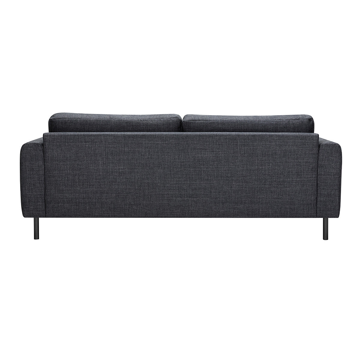 Fabric 3 + 3 Seater Sofa Set With Matt Black Steel Legs - Omaha