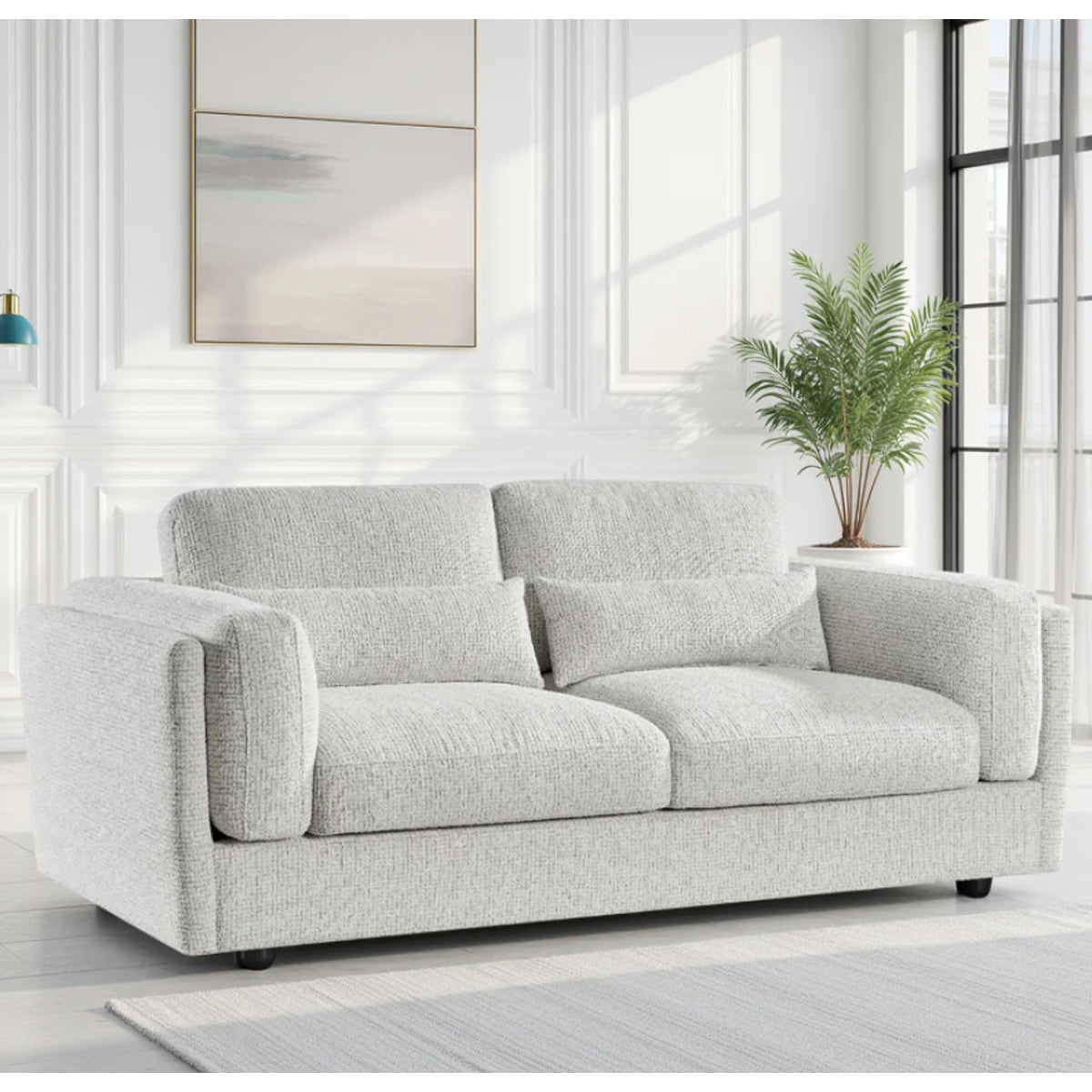 Fabric 3 Seater Sofa - Bari