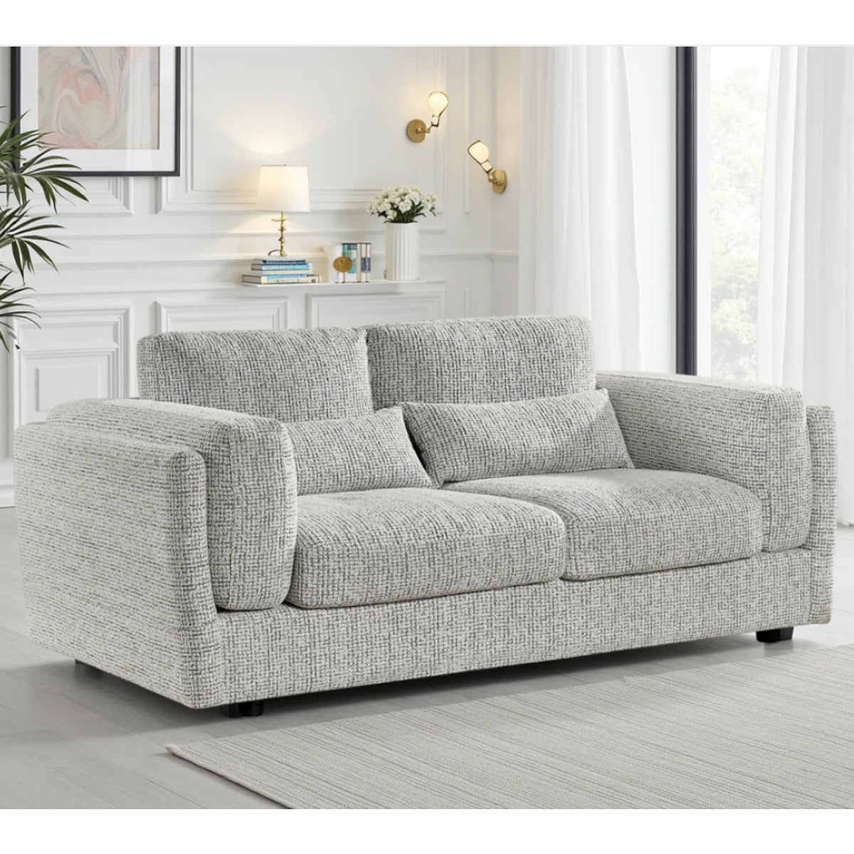 Fabric 3 Seater Sofa - Bari