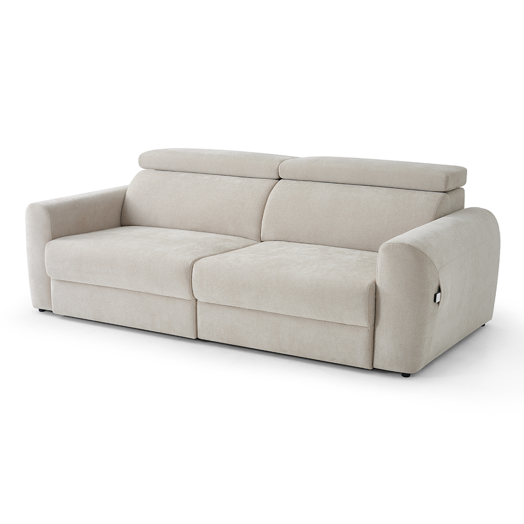 Fabric 3 Seater Sofa Bed Electric Recliner - Dakota