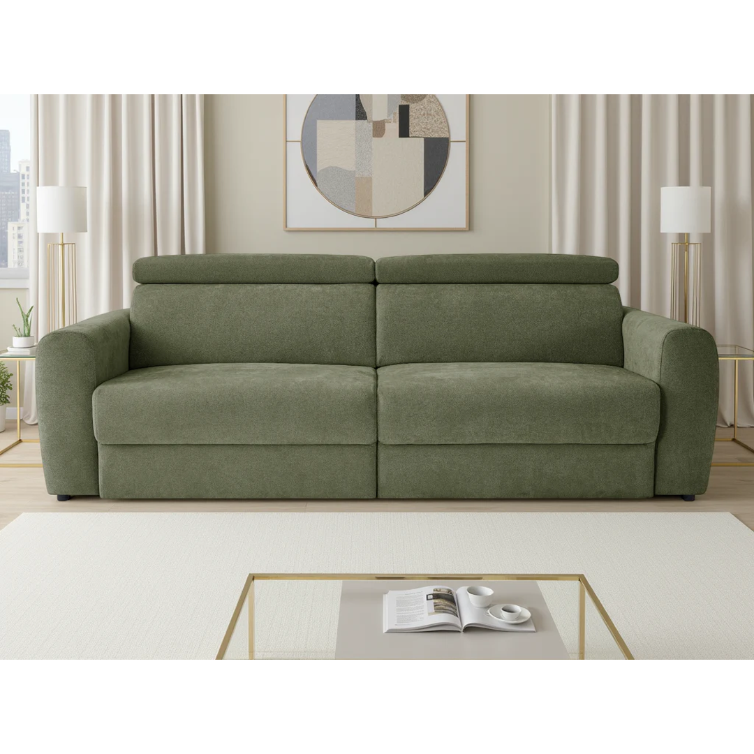 Fabric 3 Seater Sofa Bed Electric Recliner - Dakota