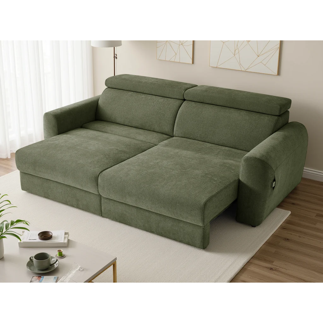 Fabric 3 Seater Sofa Bed Electric Recliner - Dakota