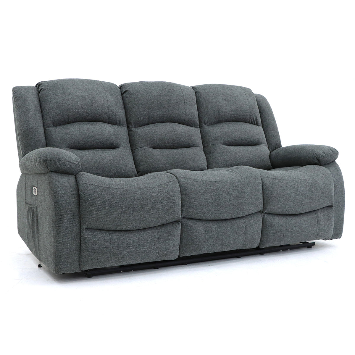 Fabric 3 Seater Sofa Electric Recliner - Alva