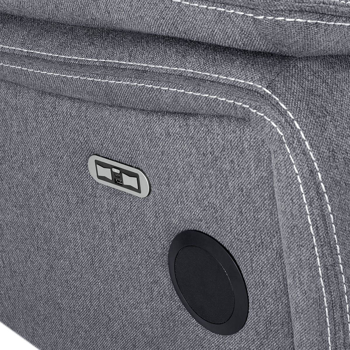 Fabric 3 Seater Sofa Electric Recliner - Galaxy Tech