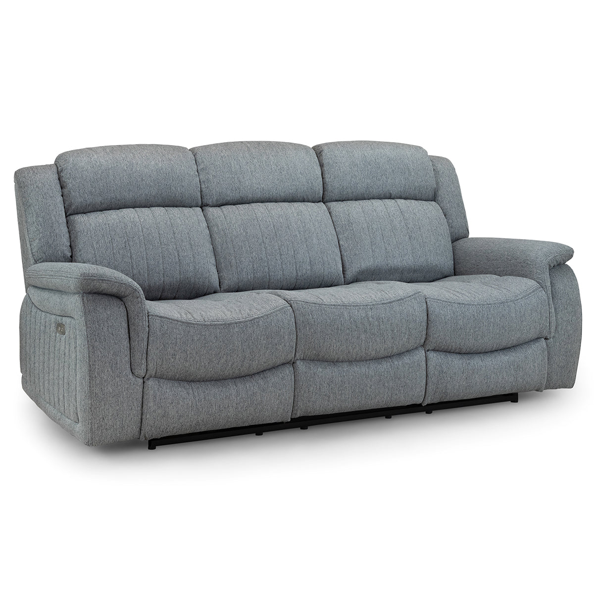 Fabric 3 Seater Sofa Electric Recliner - Linden