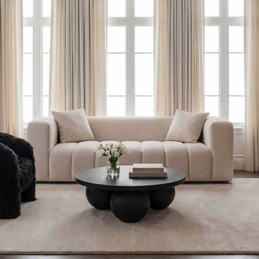 Fabric 3 Seater Sofa - Peninsula