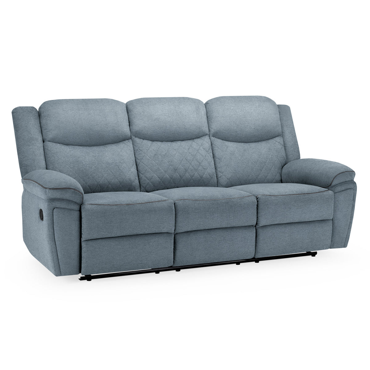 Fabric 3 Seater Sofa Recliner - Myra