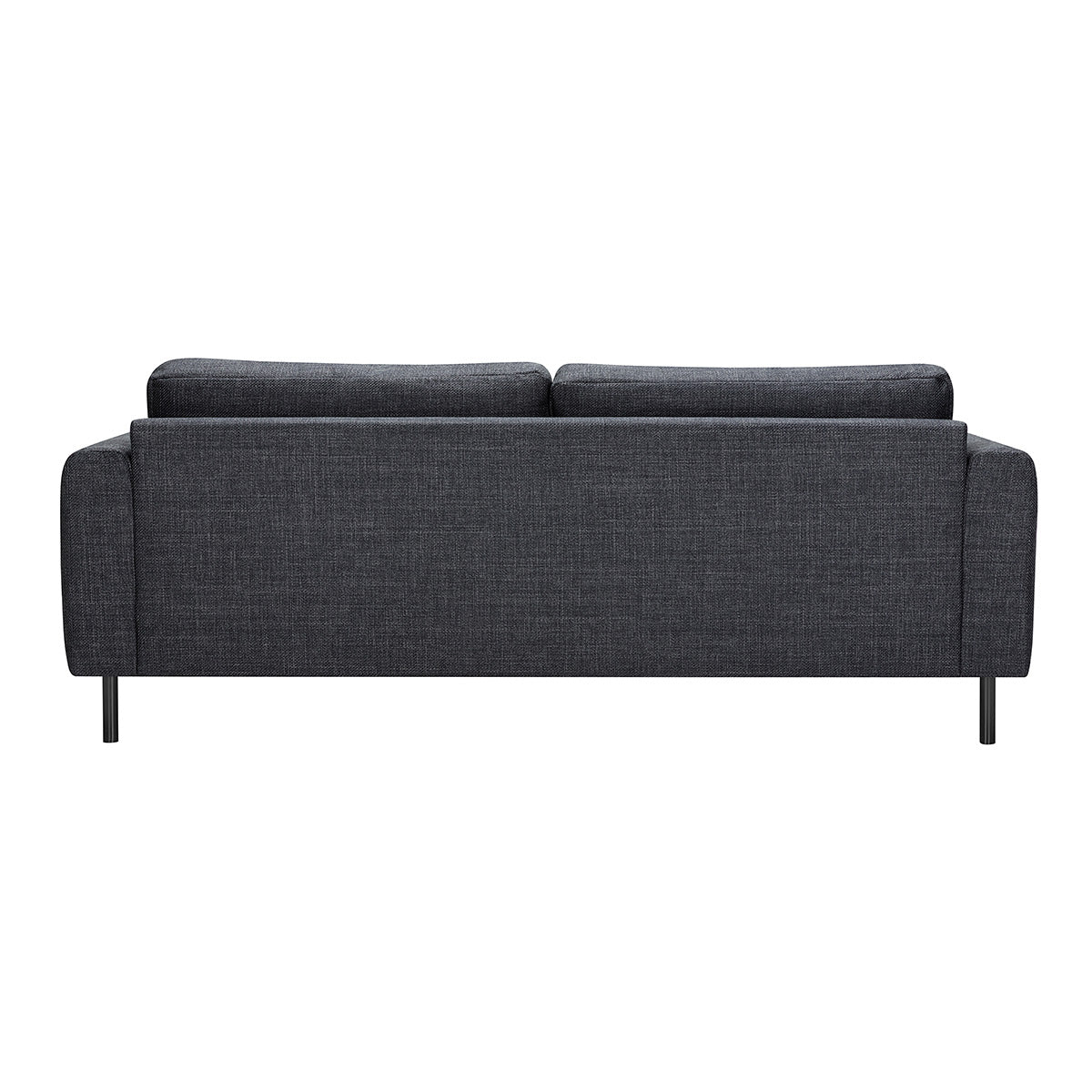 Fabric 3 Seater Sofa Set With Matt Black Steel Legs - Omaha