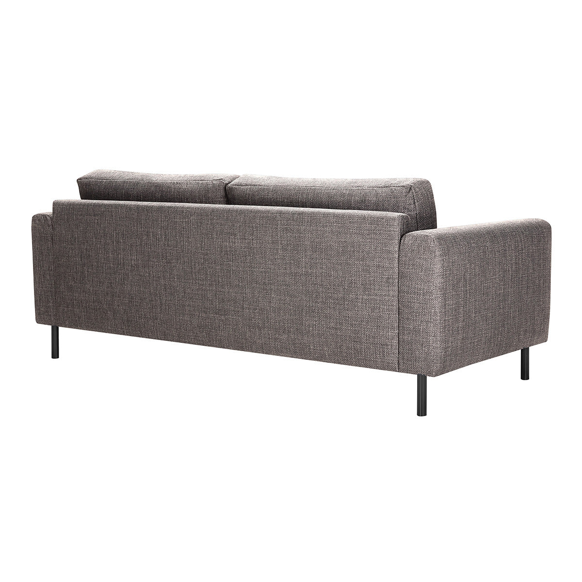 Fabric 3 Seater Sofa Set With Matt Black Steel Legs - Omaha