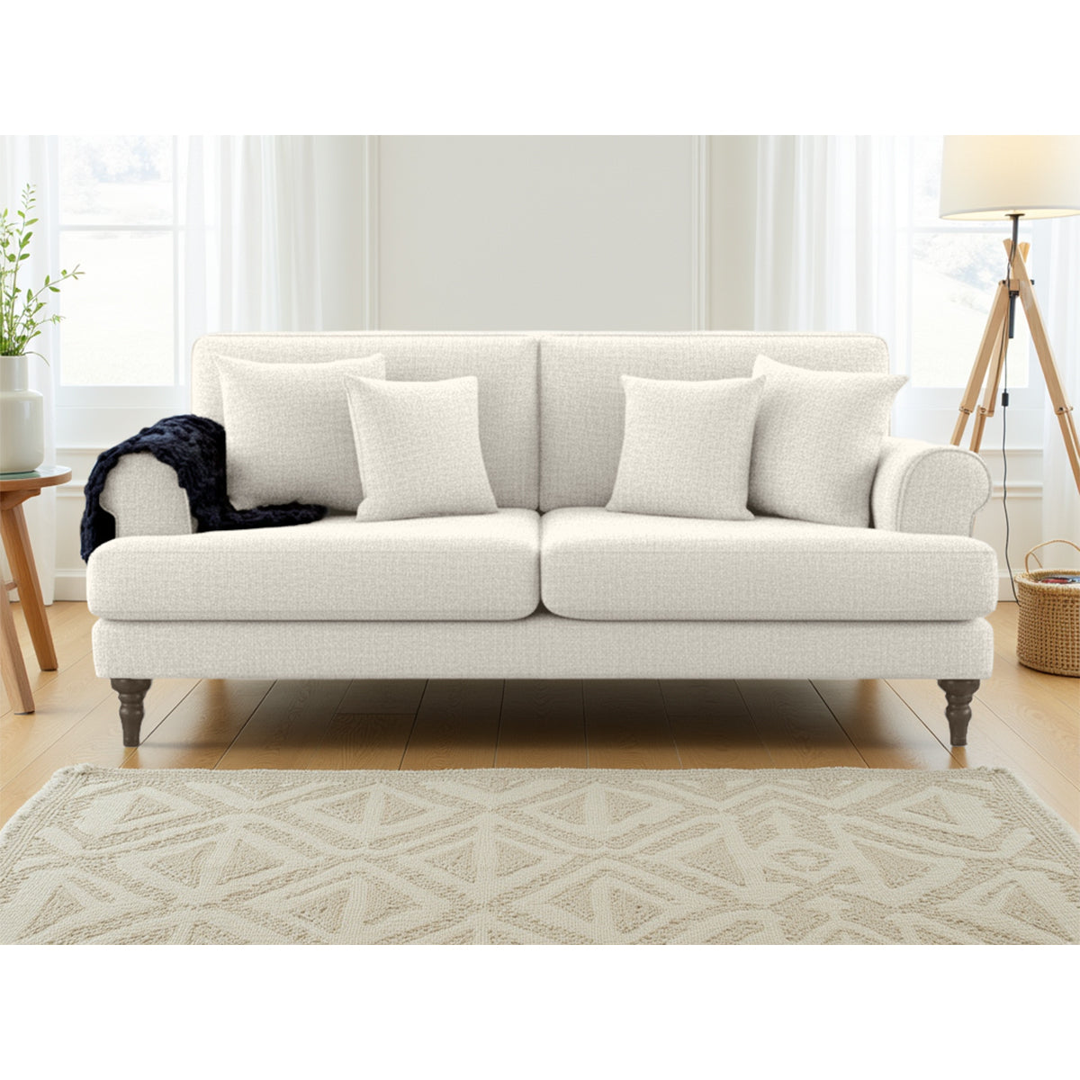 Fabric 3 Seater Sofa - Summer
