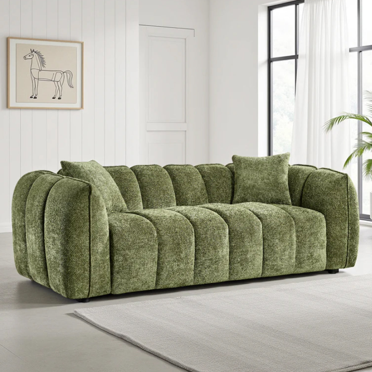 Fabric 3 Seater Sofa - Venice