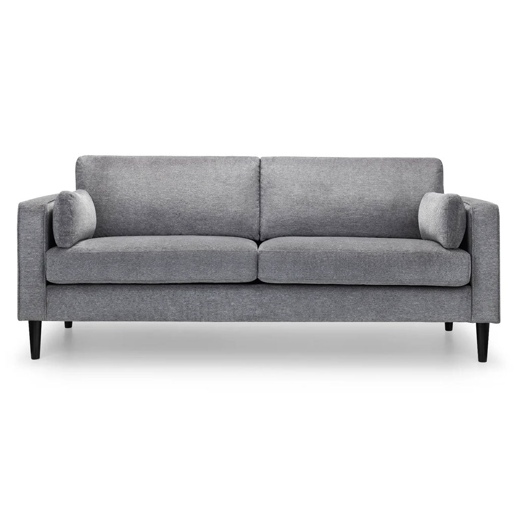 Fabric 3 Seater Sofa With Black Legs - Hayward